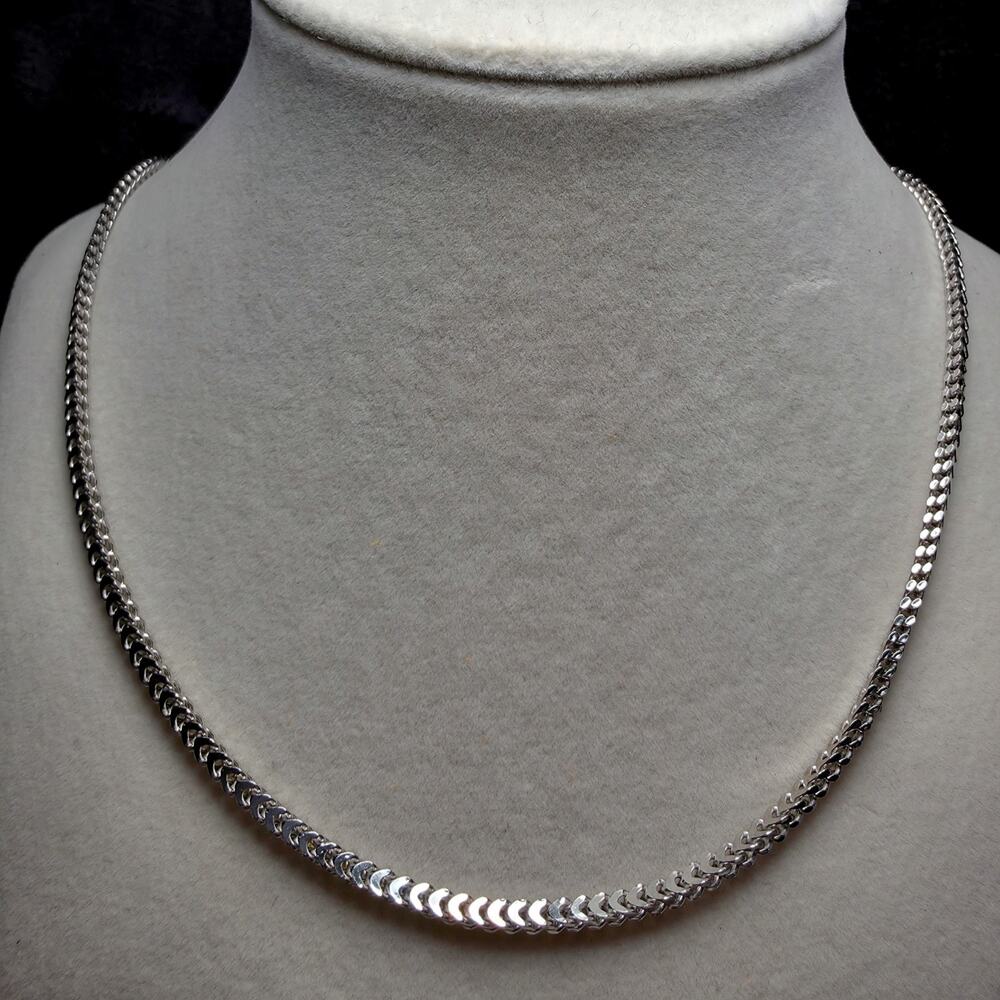 925 Sterling Silver 2.6mm Franco Chain Necklace - 22 Inches (8.19g)